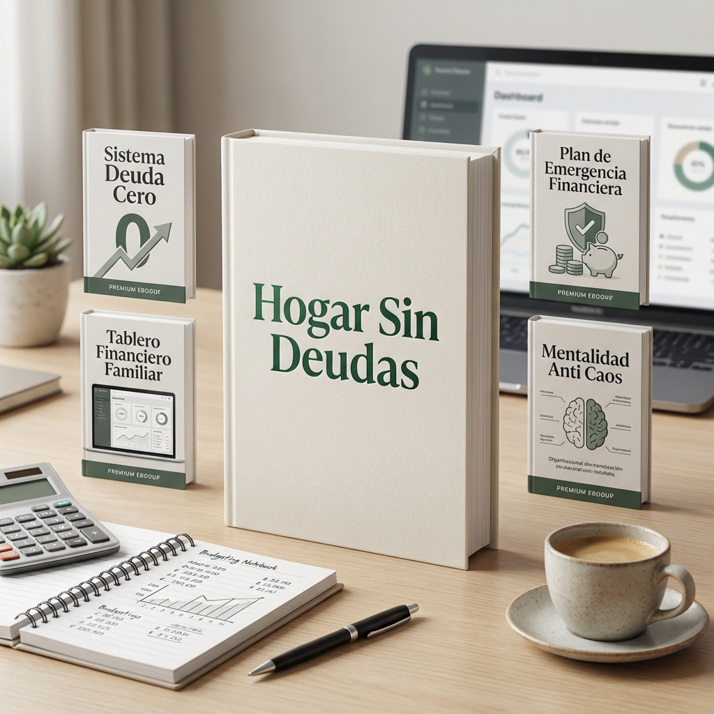 HOGAR SIN DEUDAS - E-book + 4 Bonos Gratis + Planillas Inteligentes · Acceso inmediato